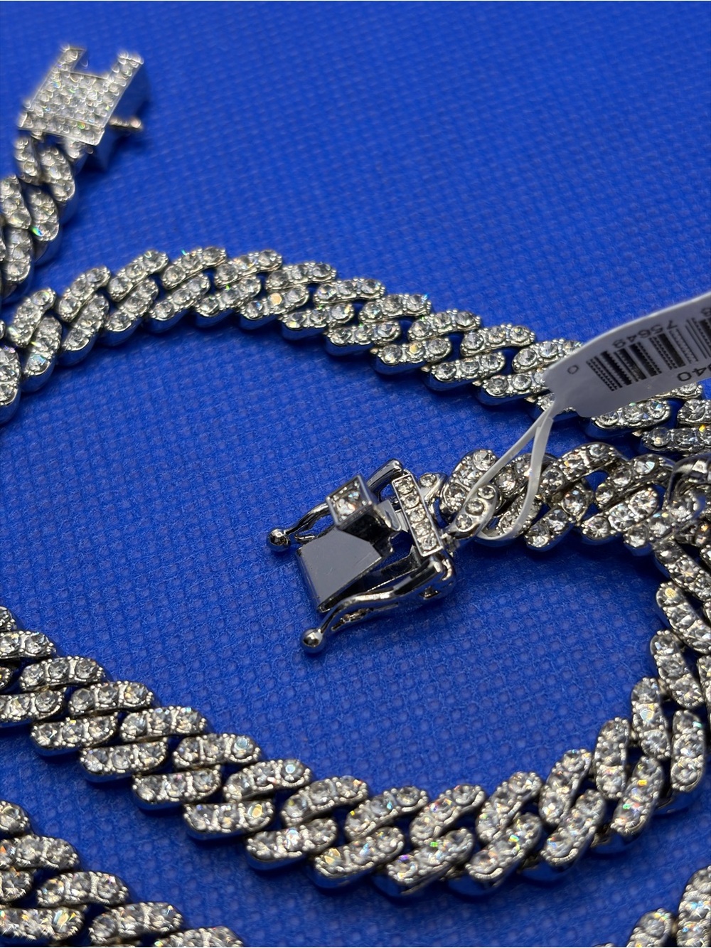 Invicta ICED-OUT Classic Miami Cuban Silver & Hand Placed Pave Crystals Luxe 20”